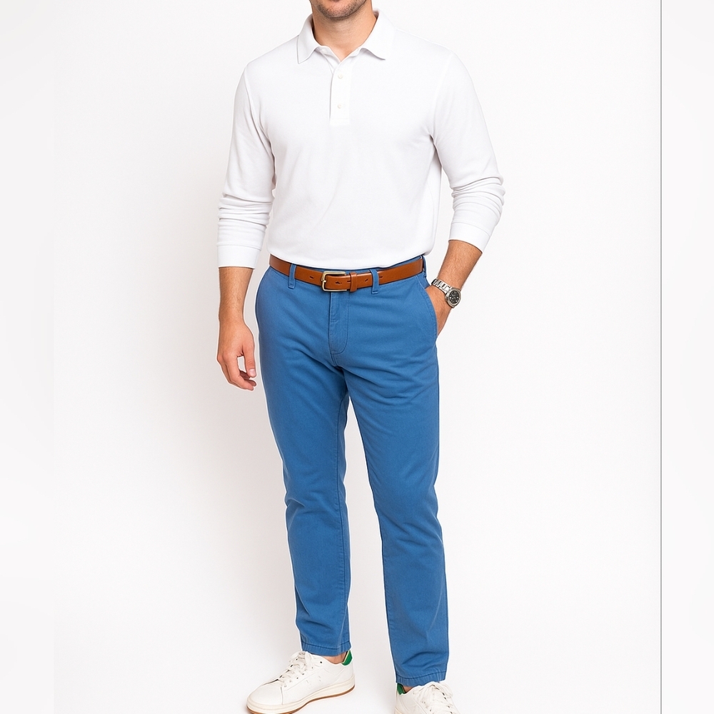 Rowm 38x32‎ Blue Chino Pants | Preppy Coastal Spring Summer Style